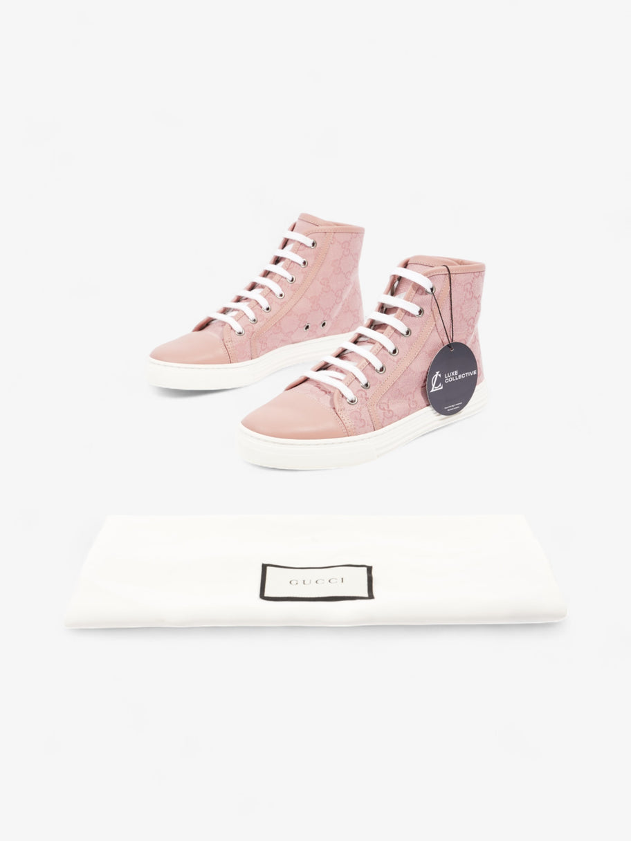 Pink gucci high top trainers online