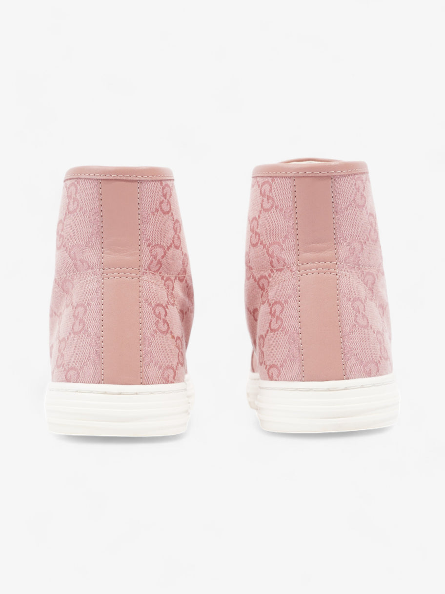 Gucci GG Monogram High-Top Sneakers Pink / White Canvas EU 38 UK 5 Image 6