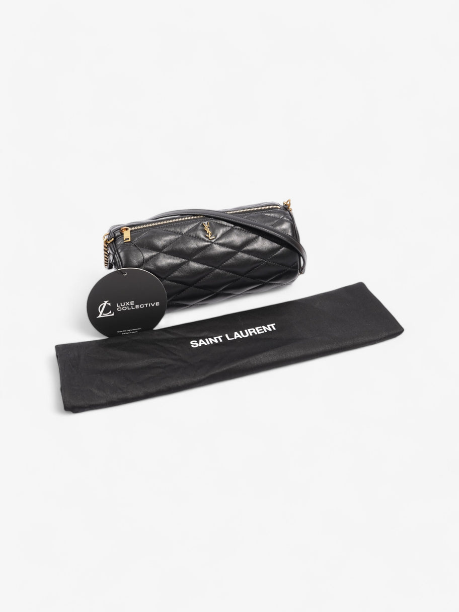 Saint Laurent Sade Tube Bag Black Lambskin Leather Small Image 9