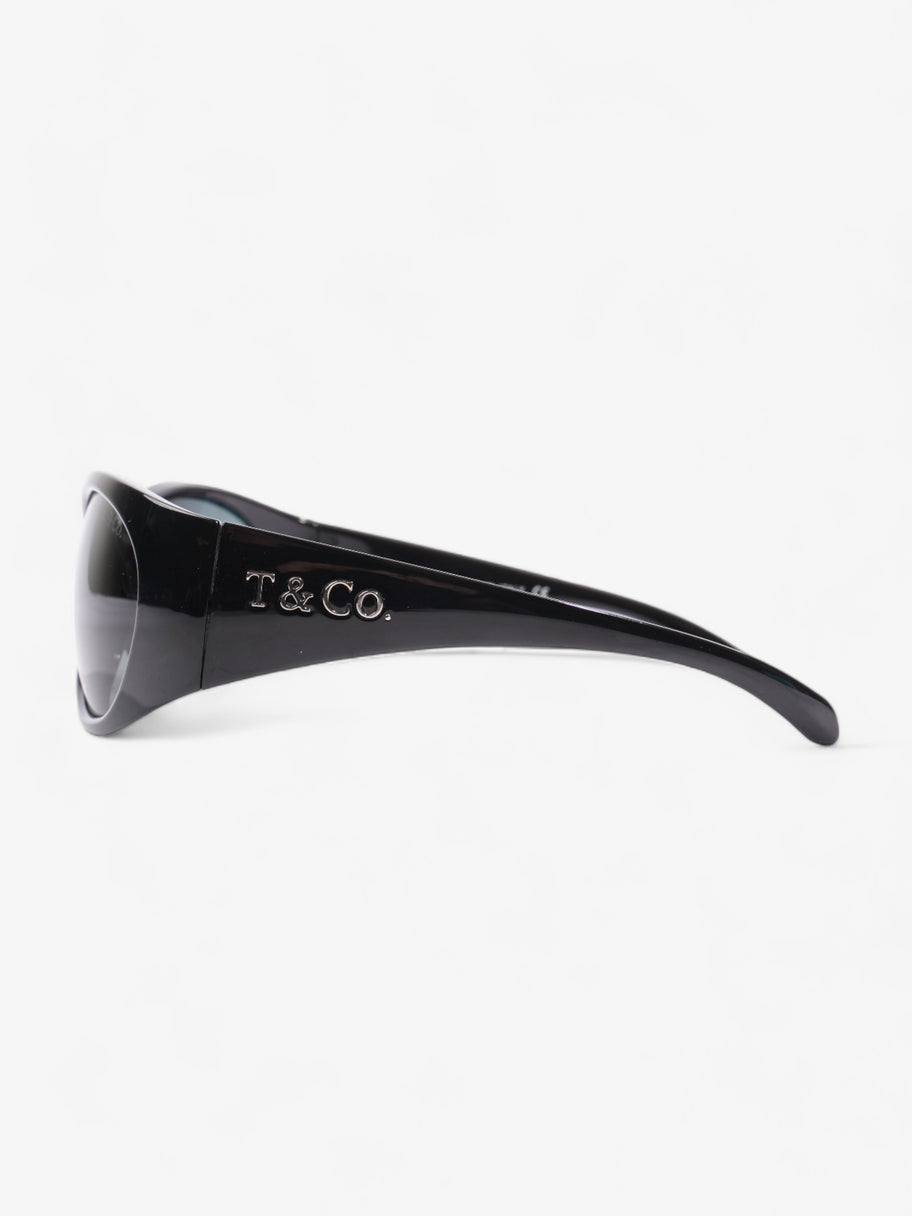 Wraparound Sunglasses  Black Acetate 120mm Image 2
