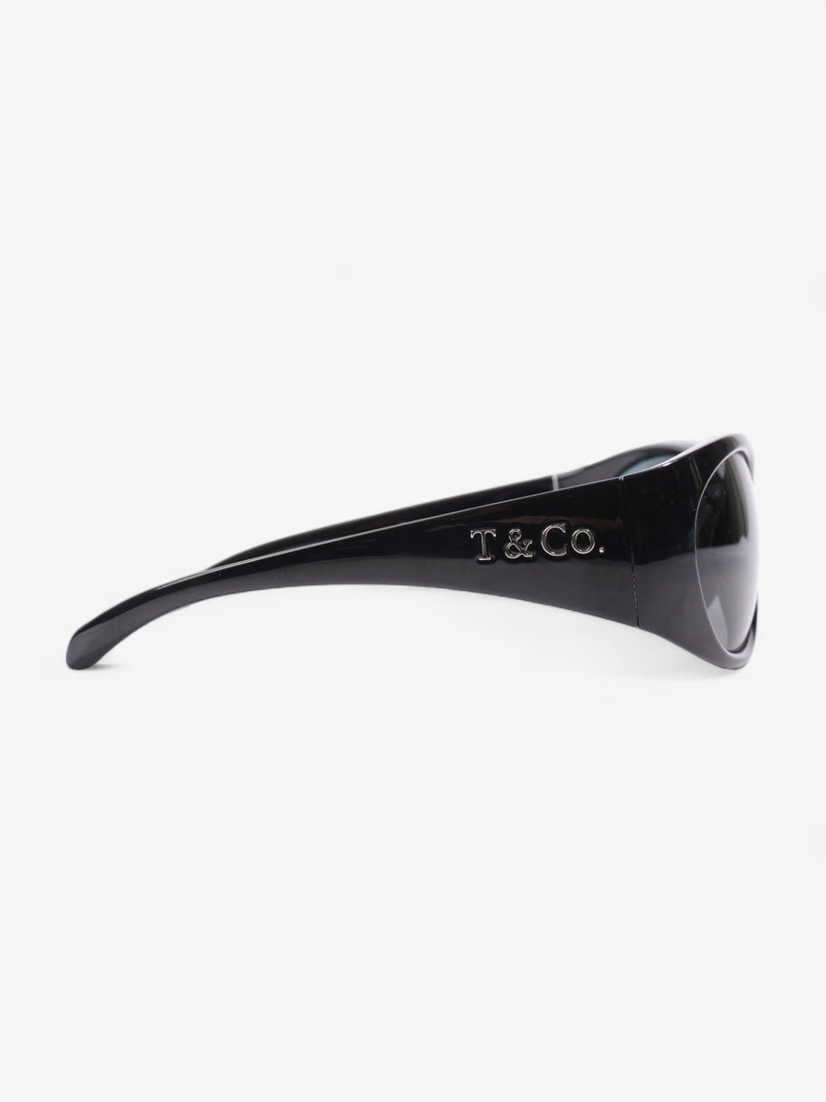 Wraparound Sunglasses  Black Acetate 120mm Image 4