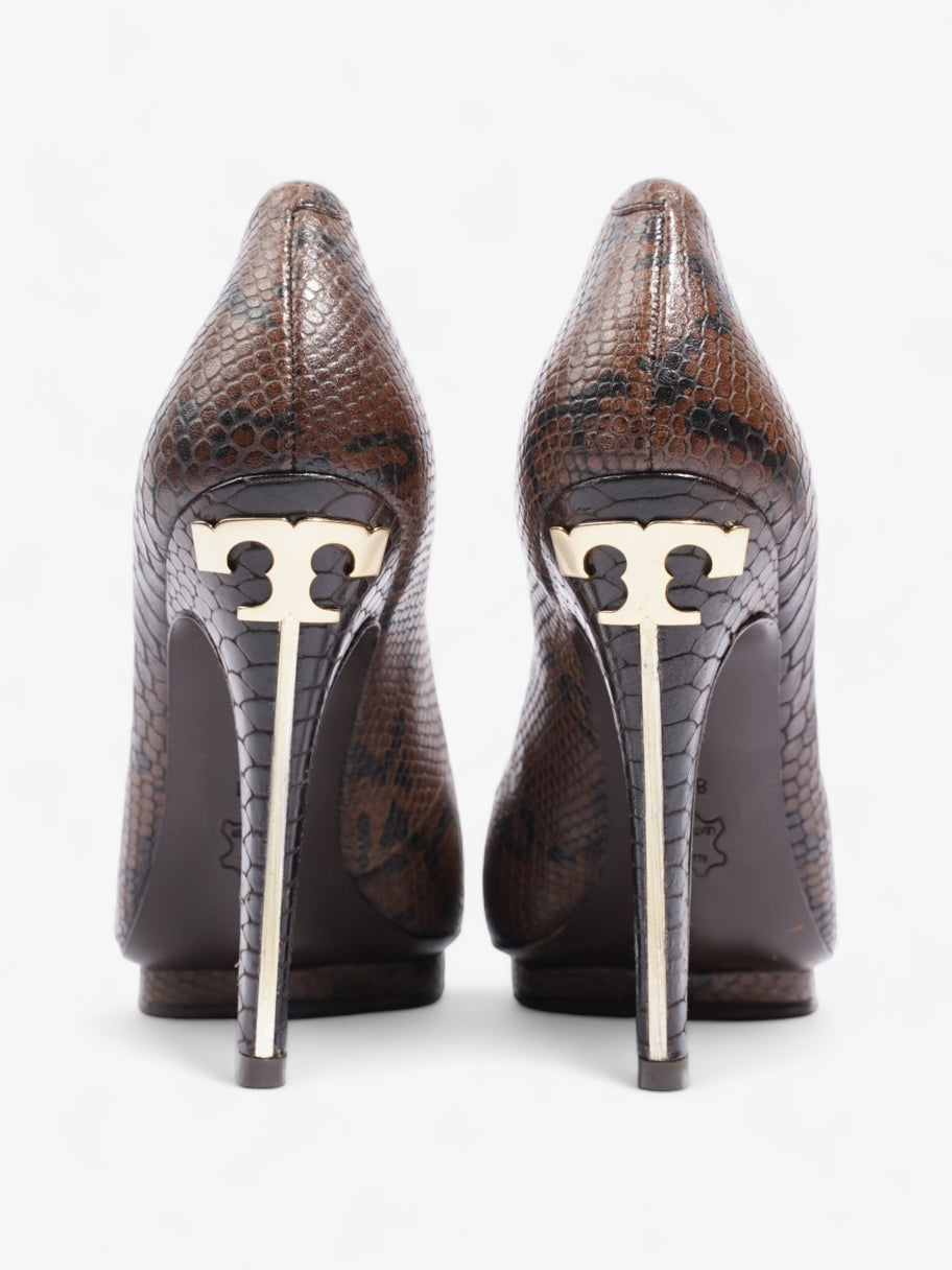 Tory Burch Pump 120 Brown Python EU 39 UK 6 Image 6