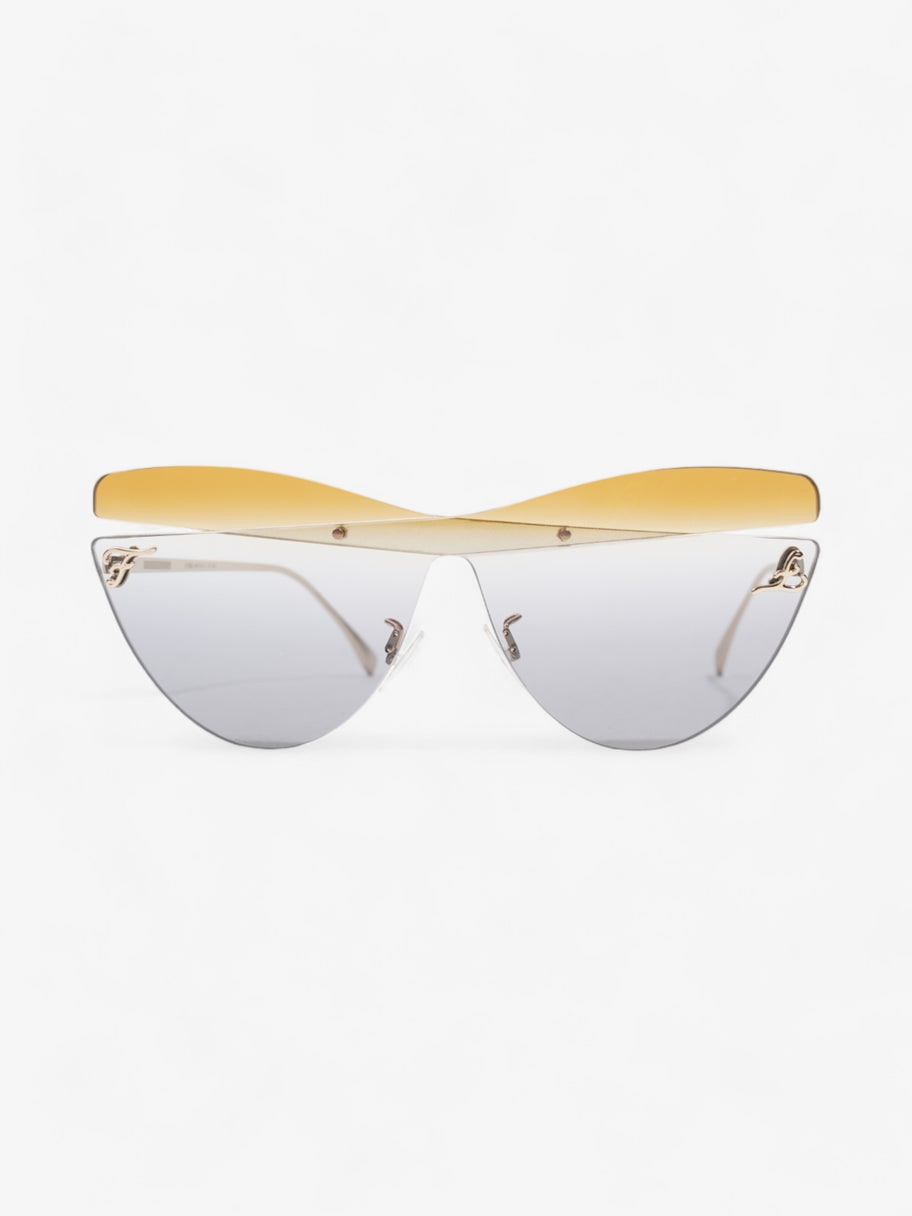 Fendi Cat Eye Sunglasses Gold Base Metal 145mm Image 1