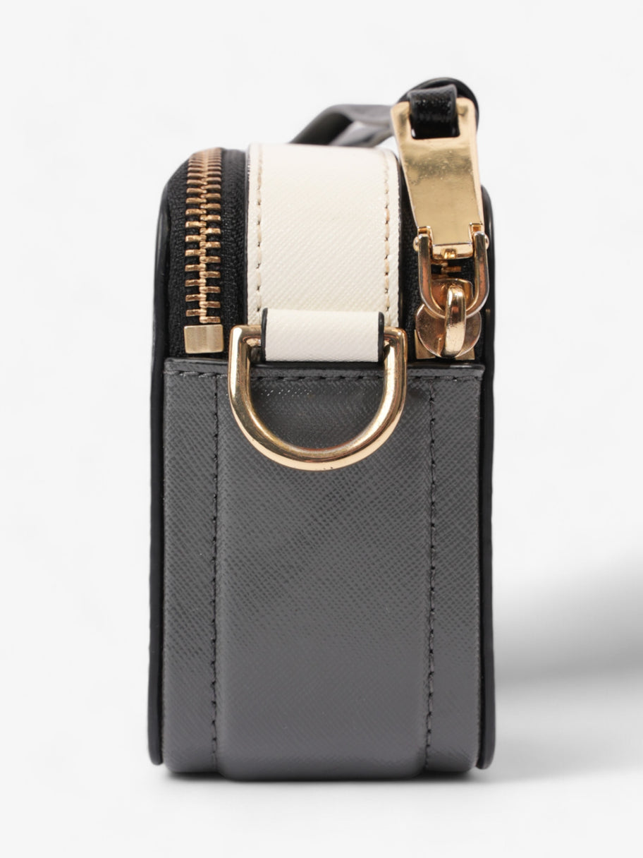 Marc Jacobs The Snapshot Bag Black / White / Grey Leather Image 3