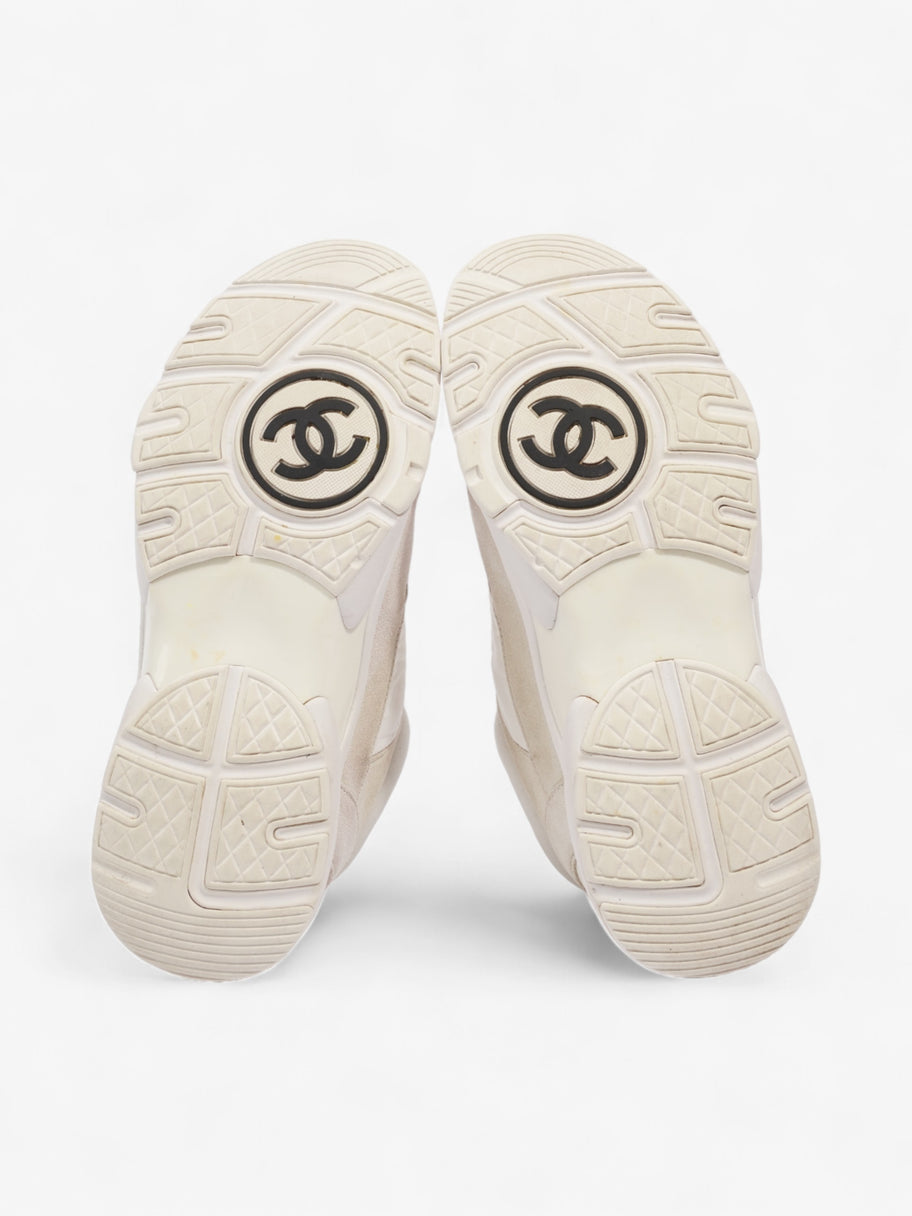 Chanel CC Logo Sneakers  White / Cream Suede EU 37.5 UK 4.5 Image 7