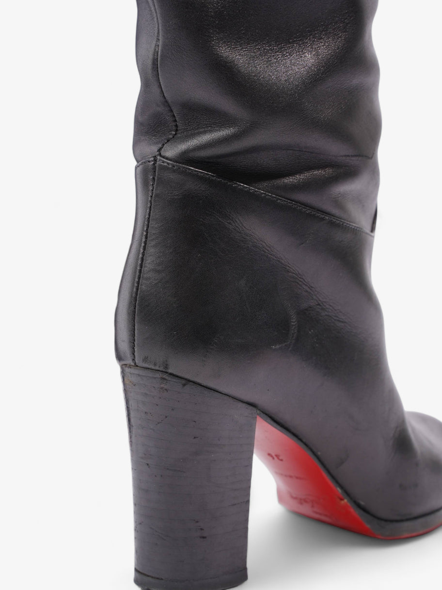 Knee High Boot 80 Black Leather EU 36 UK 3 Image 9
