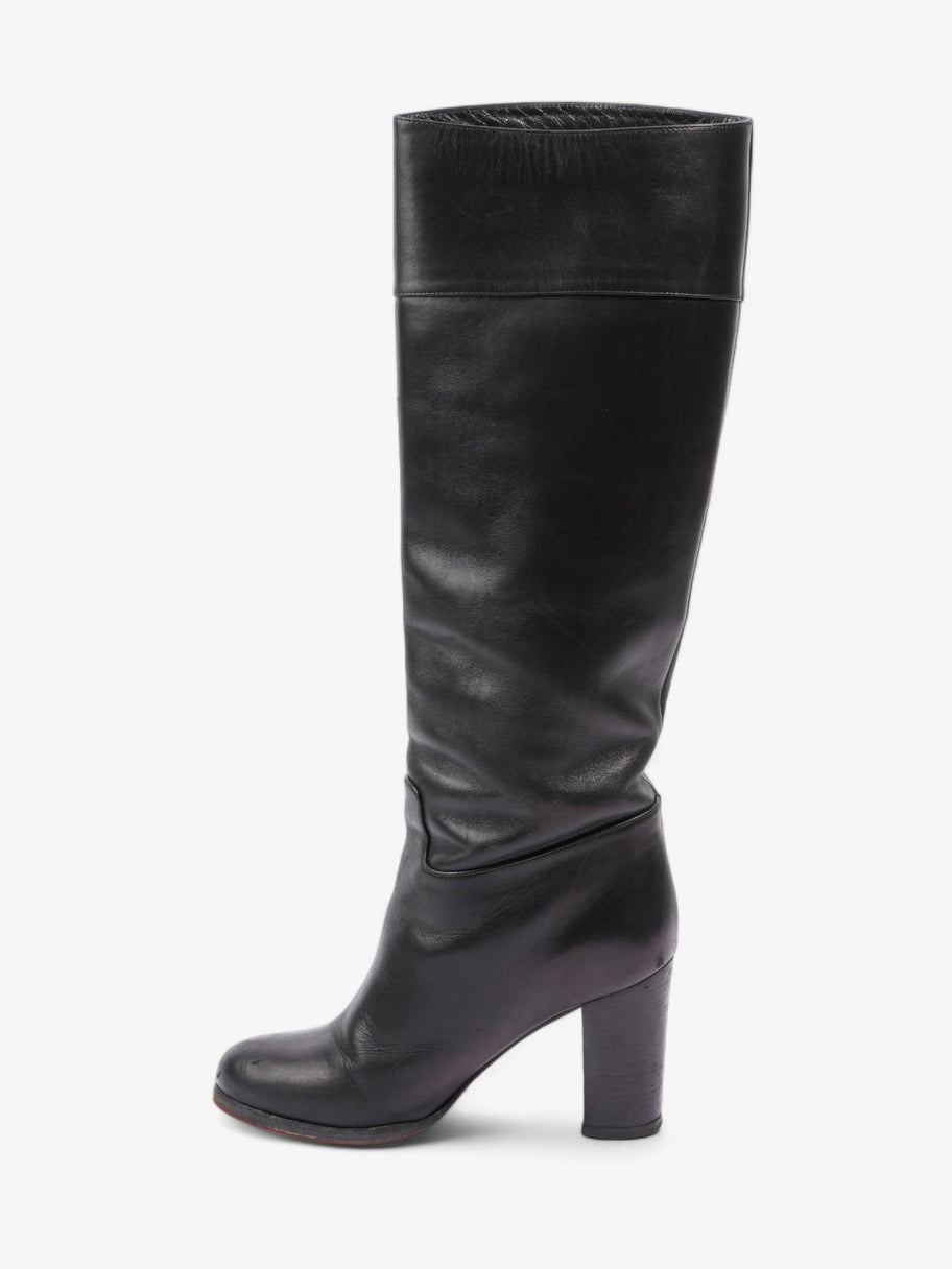 Knee High Boot 80 Black Leather EU 36 UK 3 Image 3