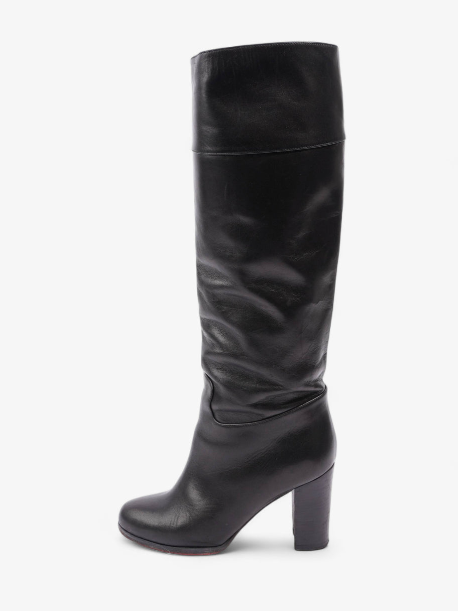 Knee High Boot 80 Black Leather EU 36 UK 3 Image 5