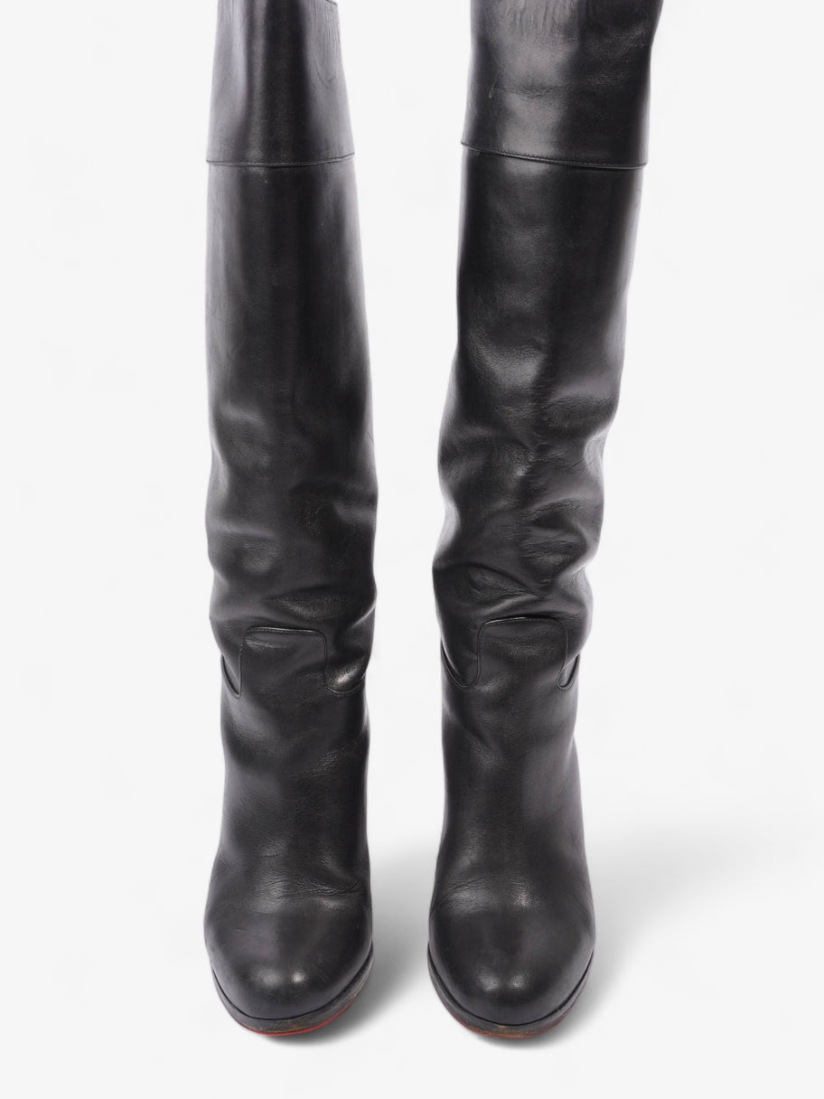 Knee High Boot 80 Black Leather EU 36 UK 3 Image 8