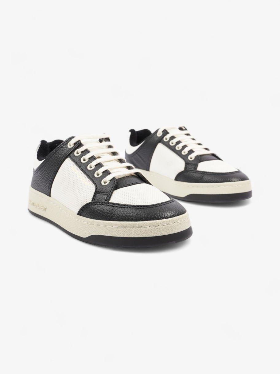 Saint Laurent SL61 Low Sneakers Black White Leather EU 38 UK 5 Luxe Collective