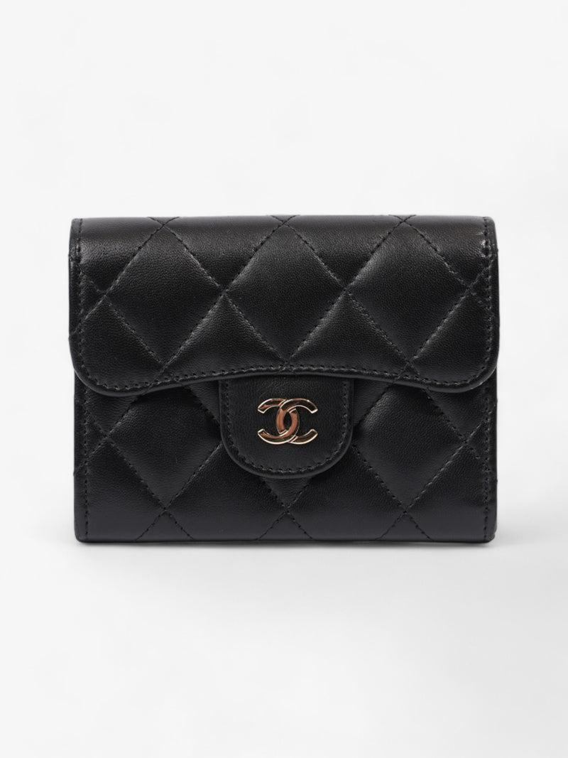  Chanel Classic Flap Card Holder Black Lambskin Leather