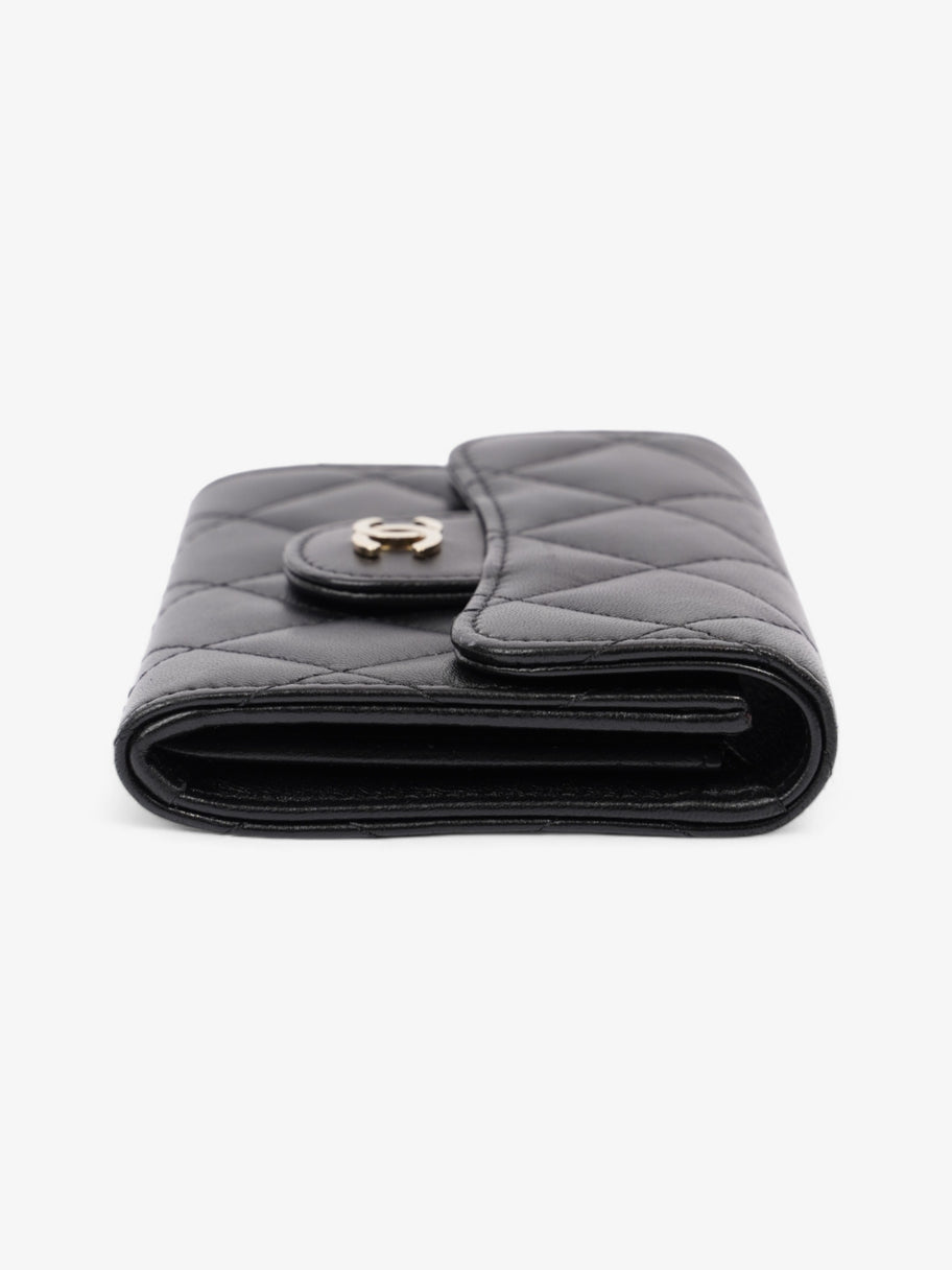 Chanel Classic Flap Card Holder Black Lambskin Leather Image 3