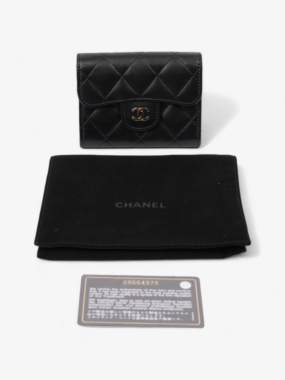 Chanel Classic Flap Card Holder Black Lambskin Leather Image 8