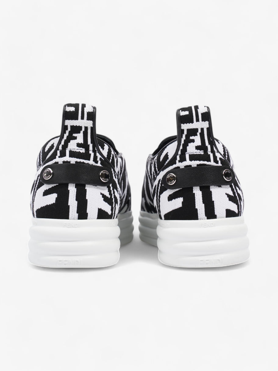 Fendi Rise Slip On White / Black Cotton EU 38 UK 5 Image 6