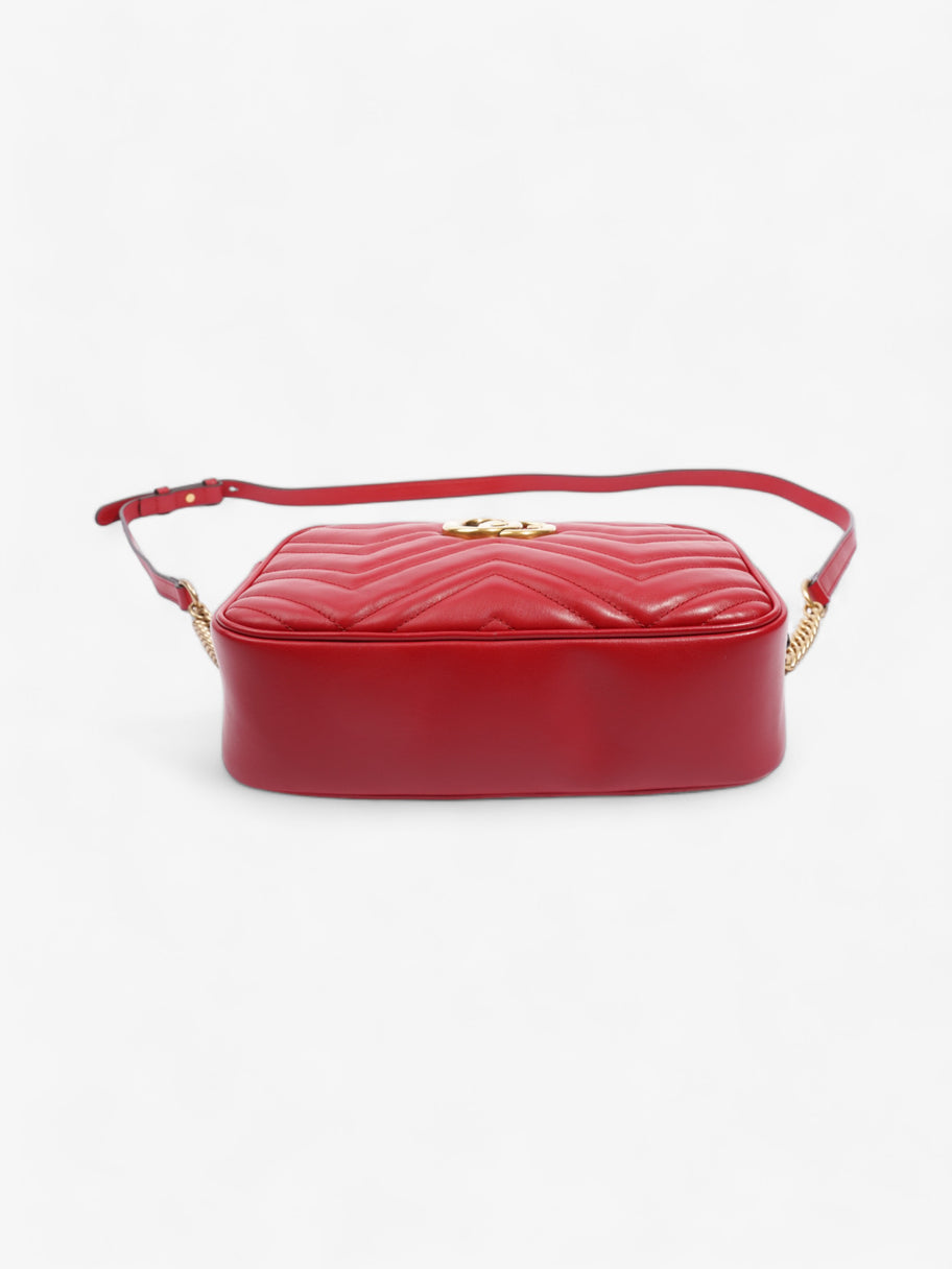 GG Marmont Red Matelasse Leather Small Image 6