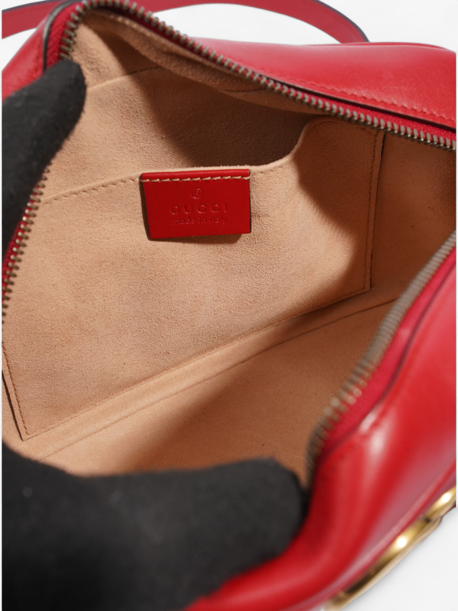 GG Marmont Red Matelasse Leather Small Image 7