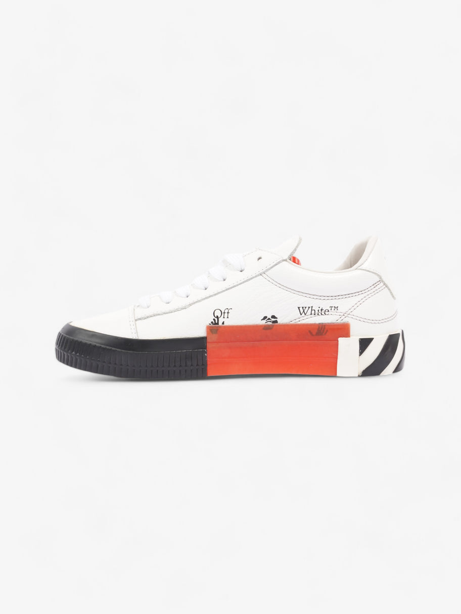 Off White Vulcanised Low-top White  / Black / Red Leather EU 39 UK 6 Image 3