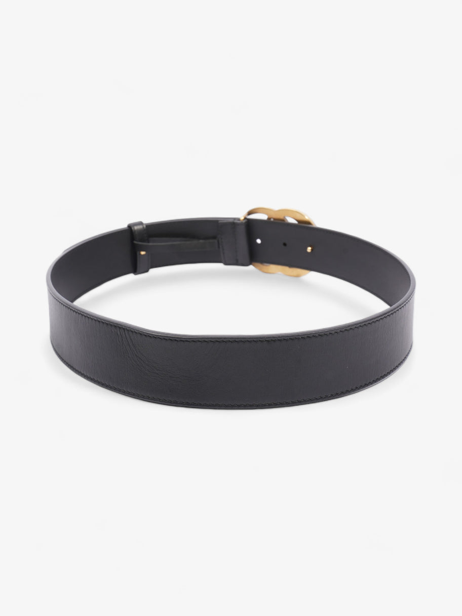 Gucci GG Marmont 2015 Re-Edition Wide Belt Black Leather 80cm / 32