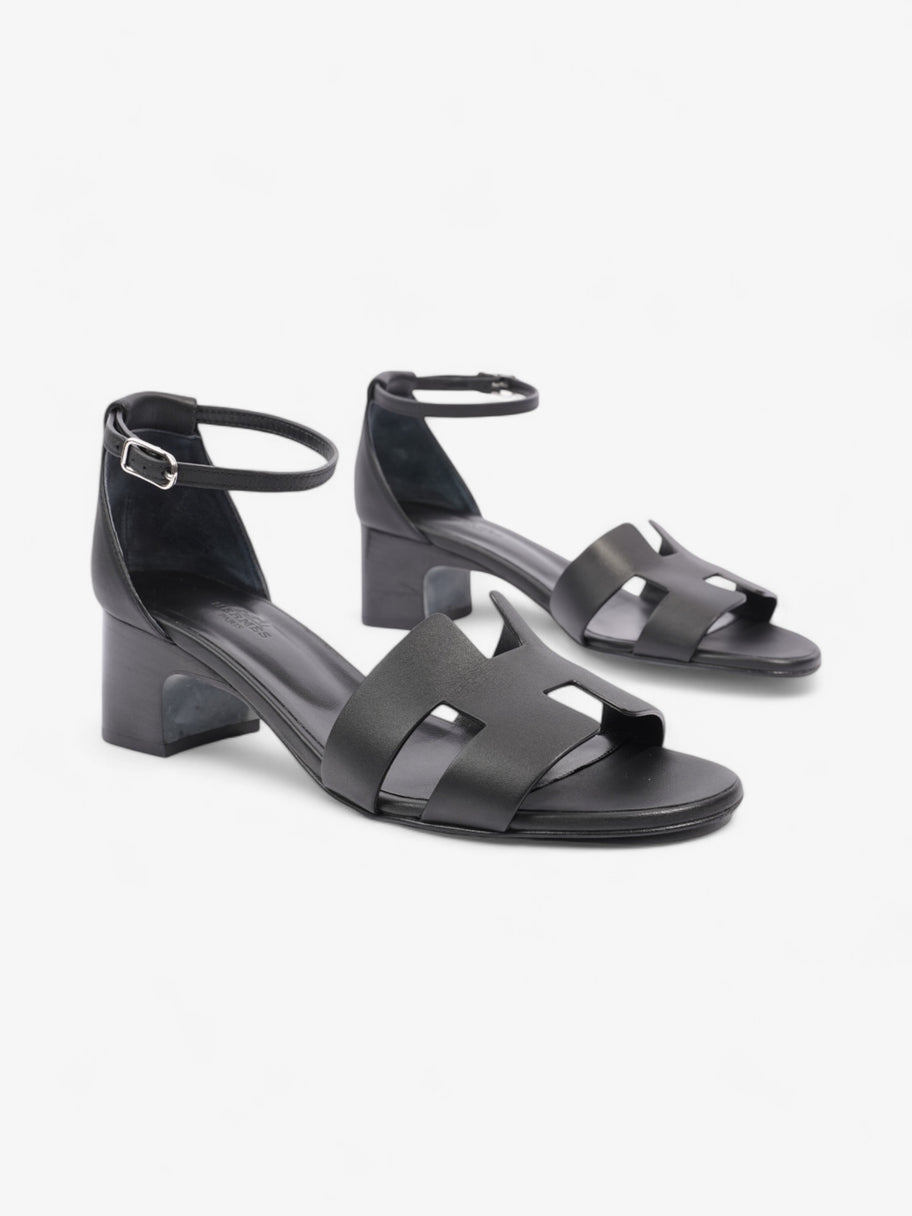 Hermes Encens Sandals 50mm Black Calfskin Leather EU 39.5 UK 6.5 Image 2