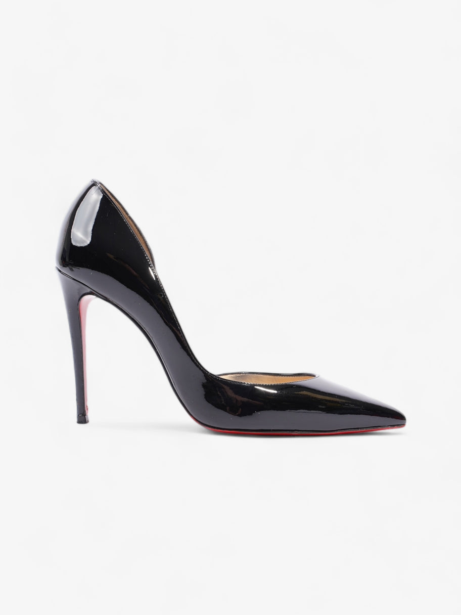 Christian Louboutin Iriza 100mm Black Patent Leather EU 38.5 UK 5.5 Image 1