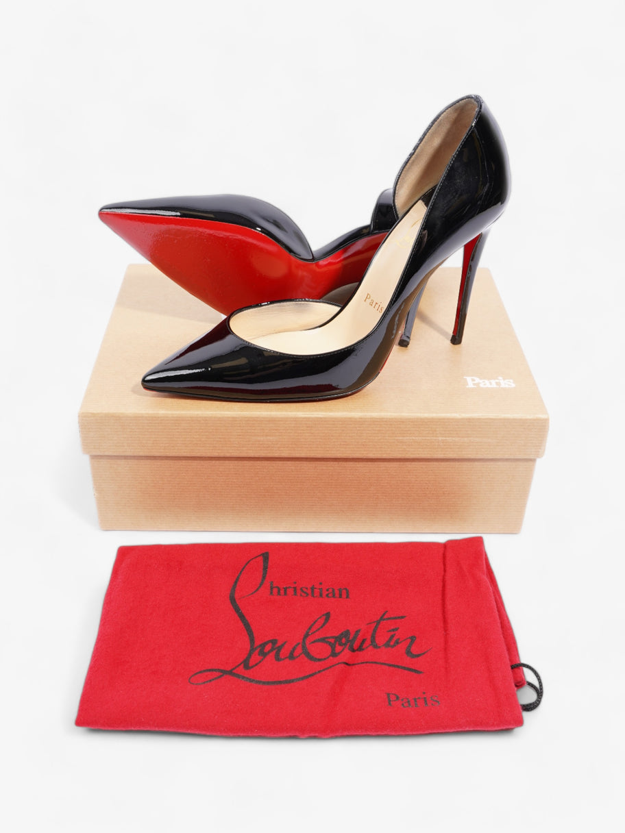 Christian Louboutin Iriza 100mm Black Patent Leather EU 38.5 UK 5.5 Image 10