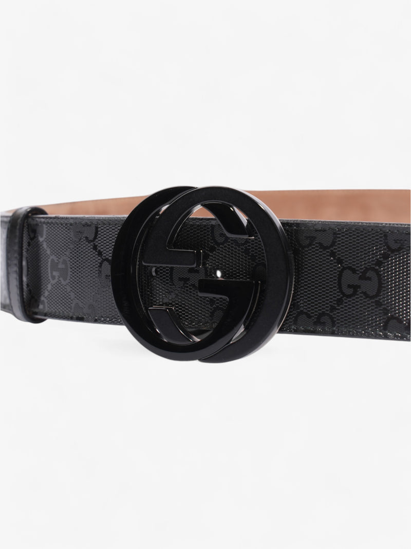  Gucci Interlocking G Belt Black Canvas 95cm / 38