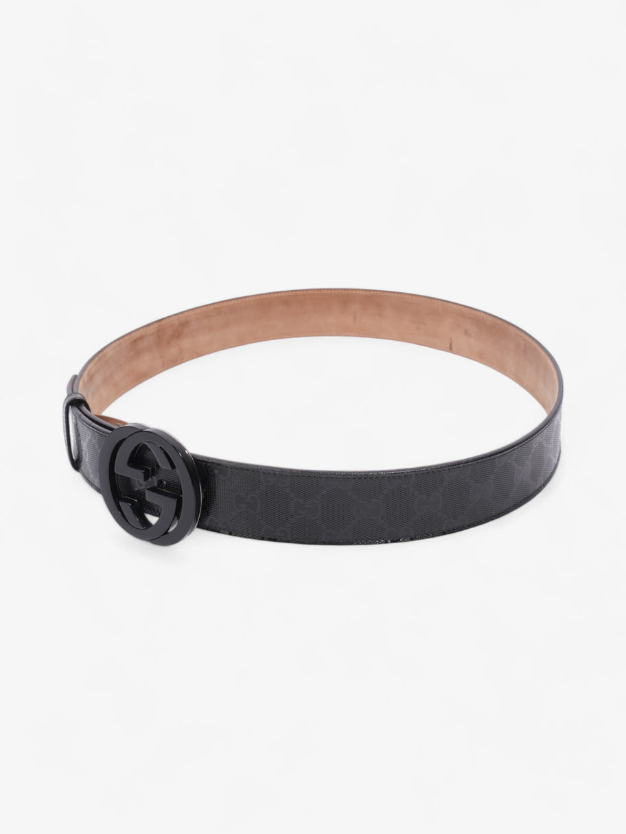 Gucci Interlocking G Belt Black Canvas 95cm / 38