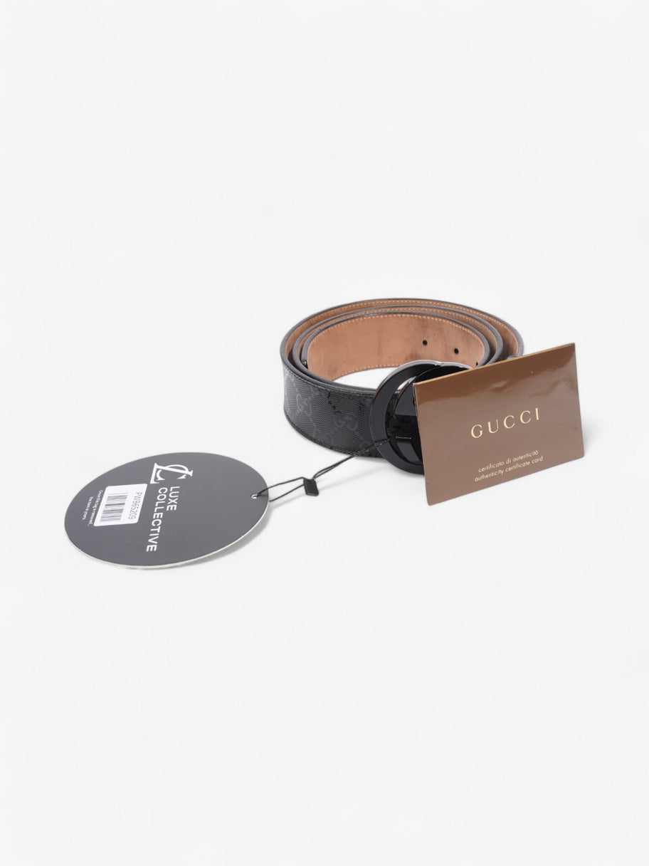 Gucci Interlocking G Belt Black Canvas 95cm / 38