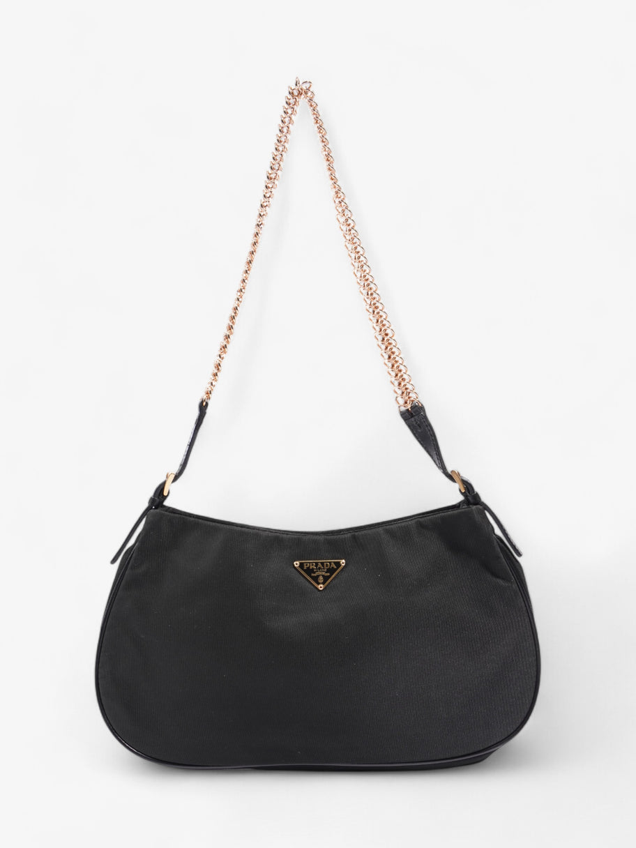 Prada Tessuto Shoulder Bag Black Nylon Luxe Collective