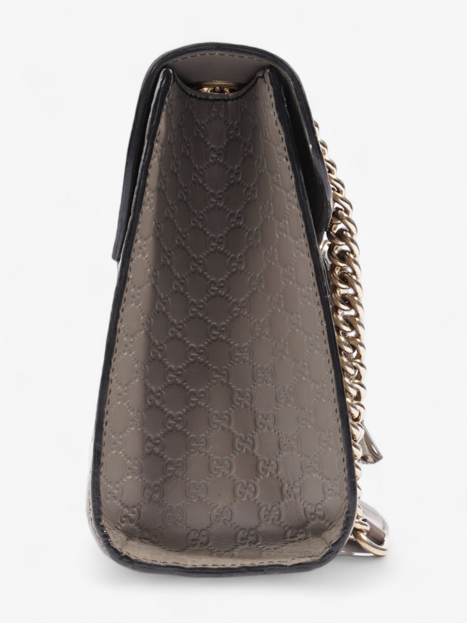 Emily Medium Grey Embossed Leather Image 5