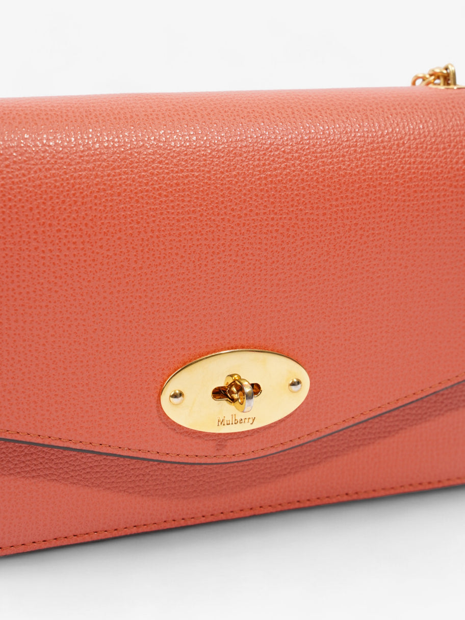 Mulberry Darley Coral Grained Leather Small Image 8