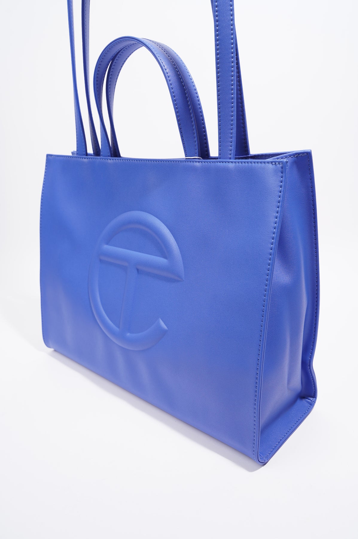 Telfar Womens Shopping Bag Blue Large – Luxe Collective