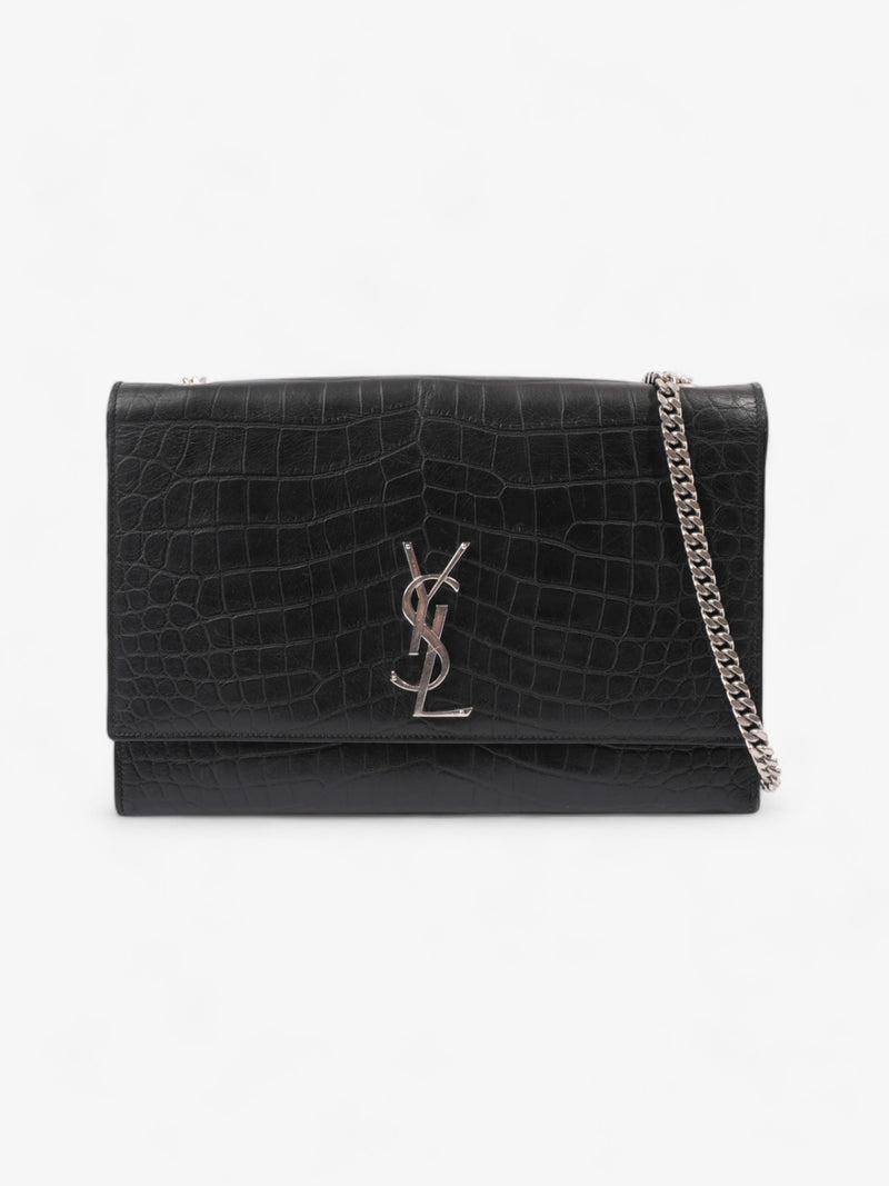  Saint Laurent Kate Black Embossed Leather