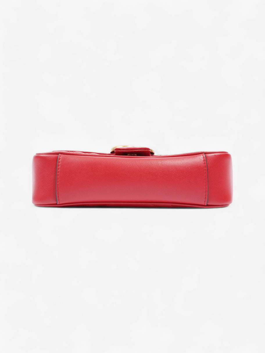 Gucci GG Marmont Red Matelasse Leather Mini Image 6