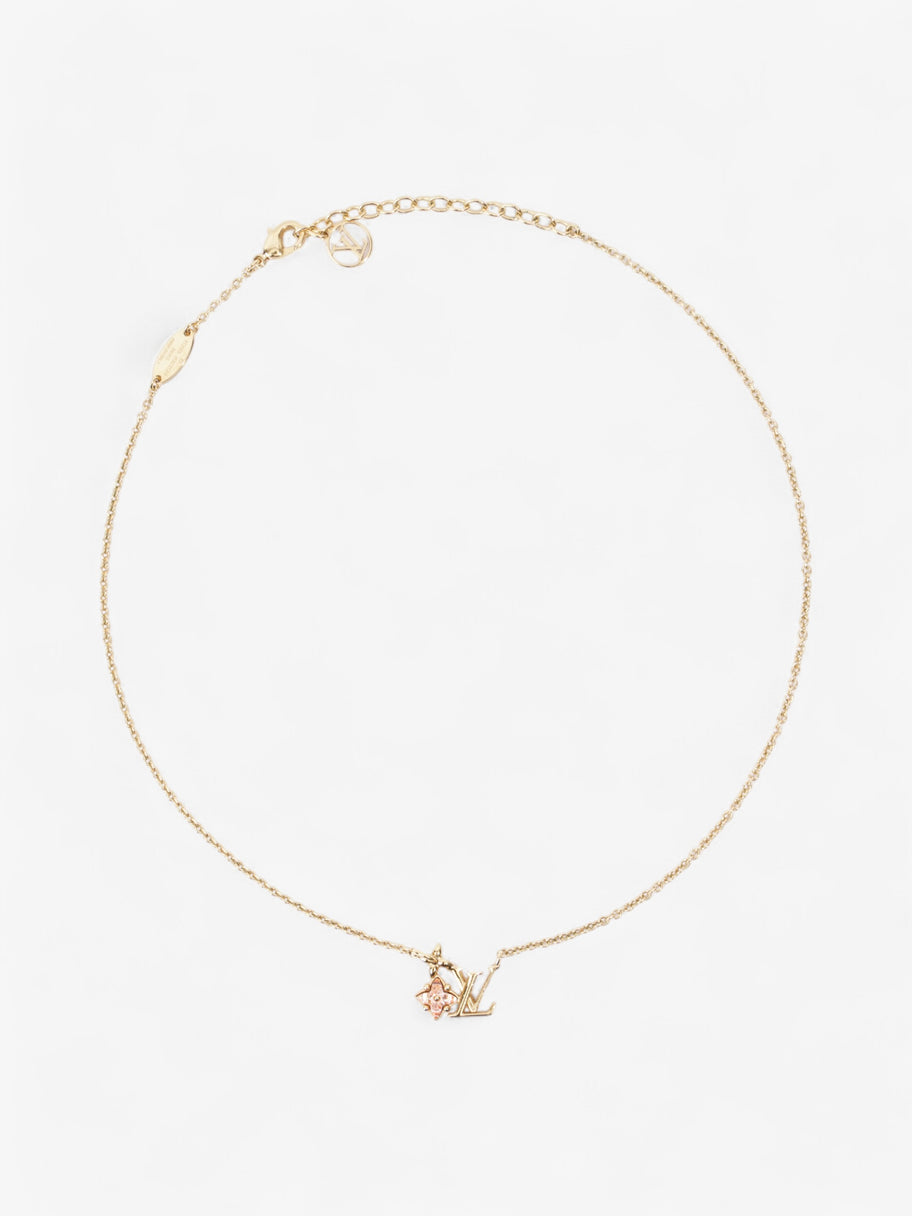 Louis Vuitton Loulougram Necklace Gold / Pink Base Metal Image 1