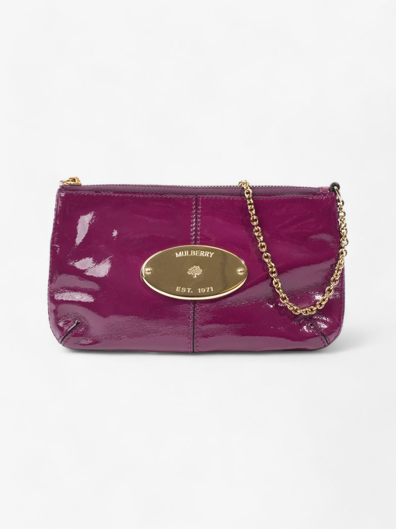  Mulberry Charlie Pochette Purple Patent Leather