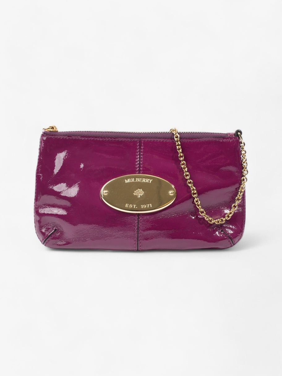 Mulberry Charlie Pochette Purple Patent Leather Image 1