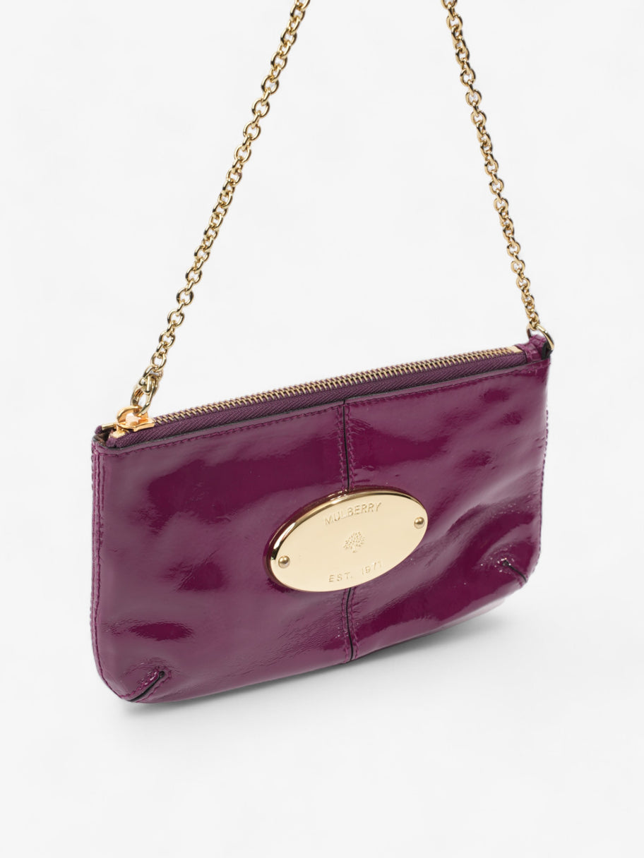 Mulberry Charlie Pochette Purple Patent Leather Image 6