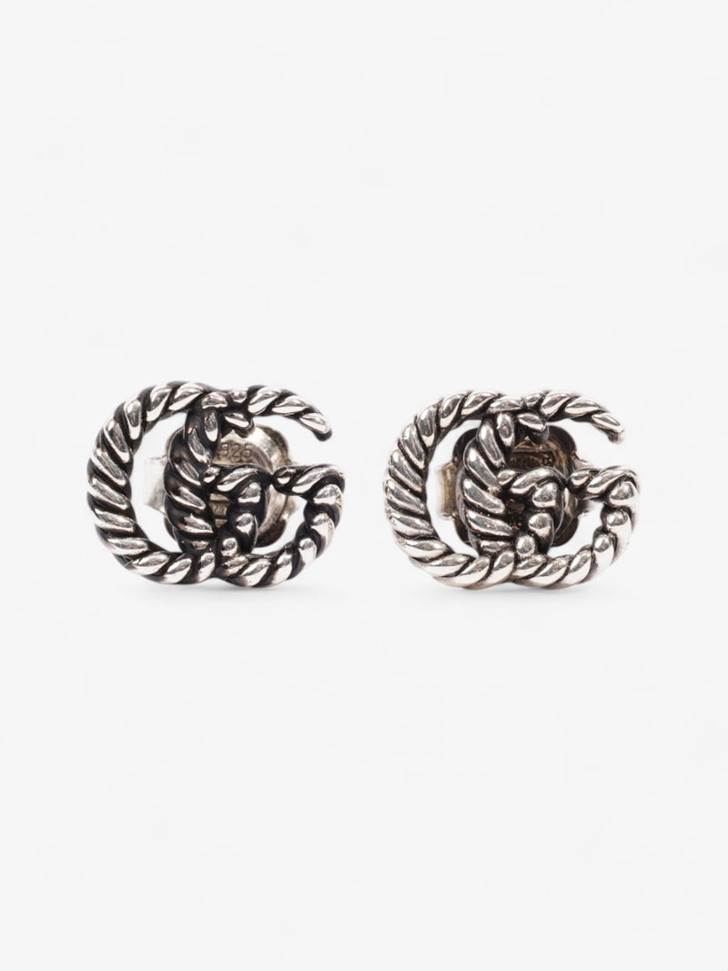  Gucci GG Earrings Silver Silver Sterling