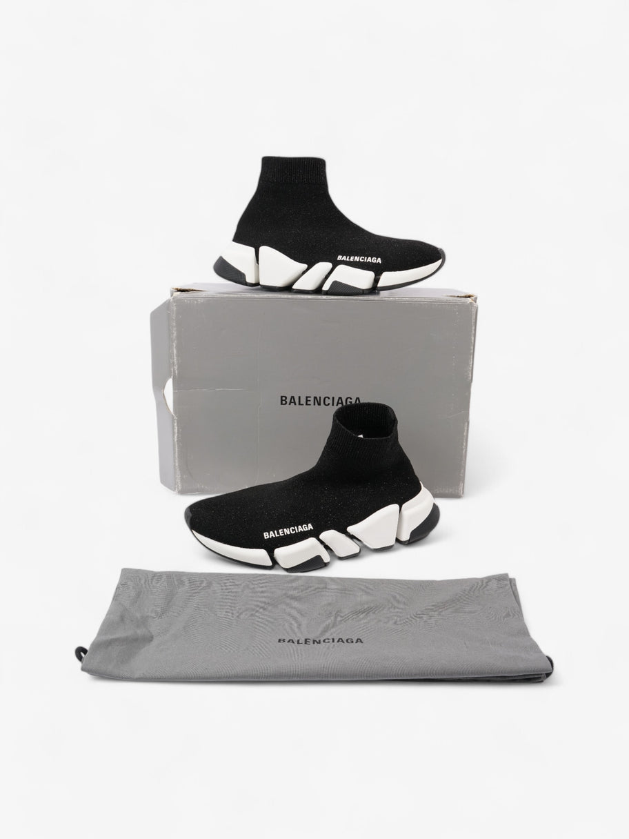 Balenciaga Speed 2.0 Black / White Cotton EU 37 UK 4 Image 9