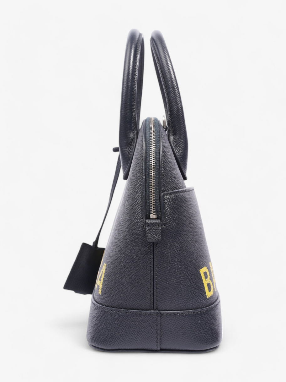 Balenciaga Ville top handle bag Navy Blue / Yellow Leather Small Image 3