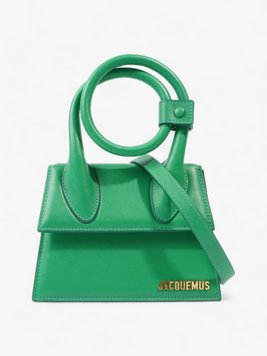 Jacquemus Le Chiquito Noeud Green Leather Image 1