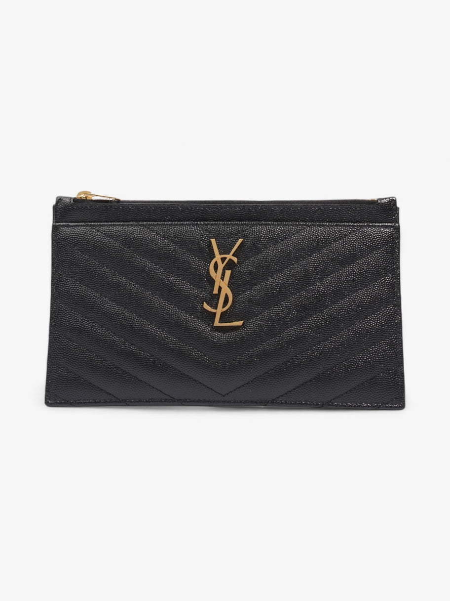 Saint Laurent CASSANDRE MATELASSÉ pouch Black Calfskin Leather Image 1