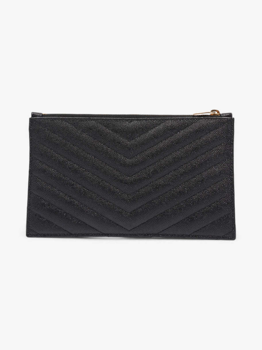 Saint Laurent CASSANDRE MATELASSÉ pouch Black Calfskin Leather Image 2