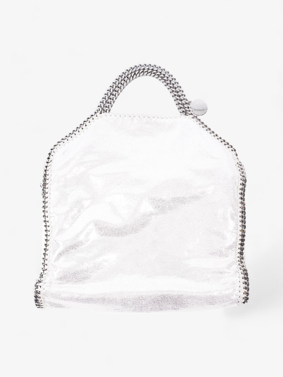 Stella McCartney Falabella Tote Silver Faux Leather Small Image 5