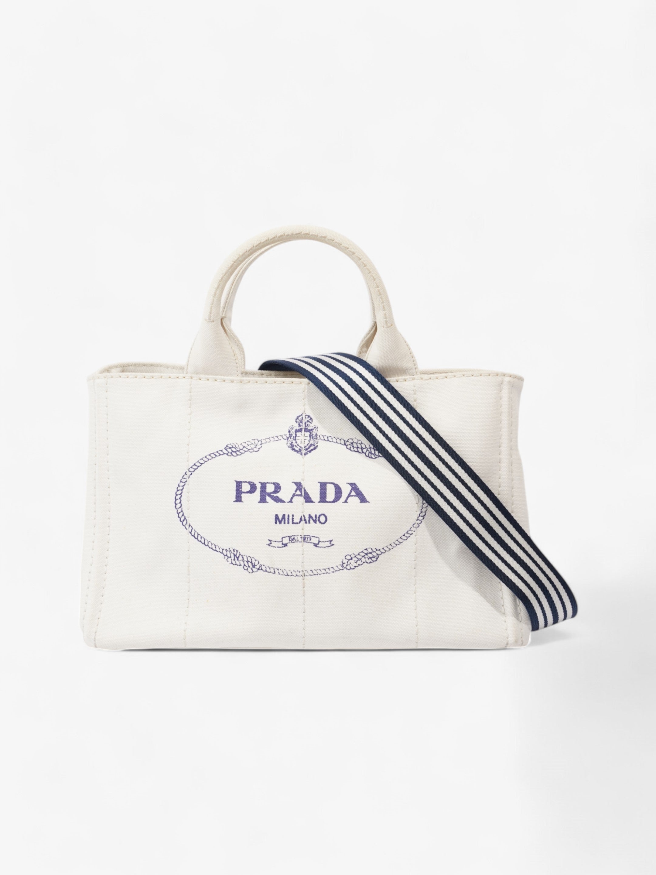 Prada good Canapa Canvas Satchel Bag