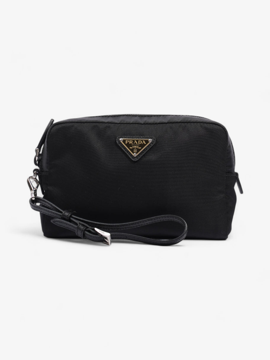 Prada Pouch Wristlet Black Re Nylon Image 1