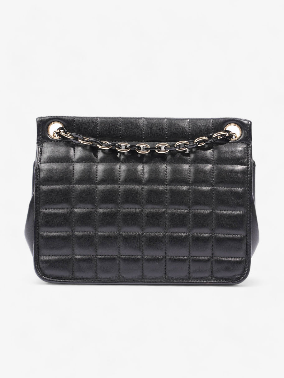 Chain Flap Black Leather Image 5