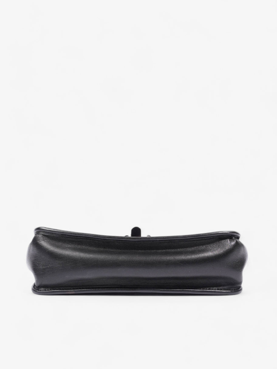 Chain Flap Black Leather Image 7