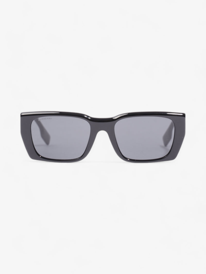  Burberry Rectangle-Frame Sunglasses Black Acetate 140mm